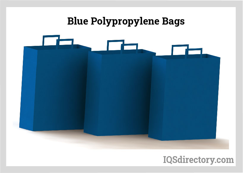 Blue Polypropylene Bags