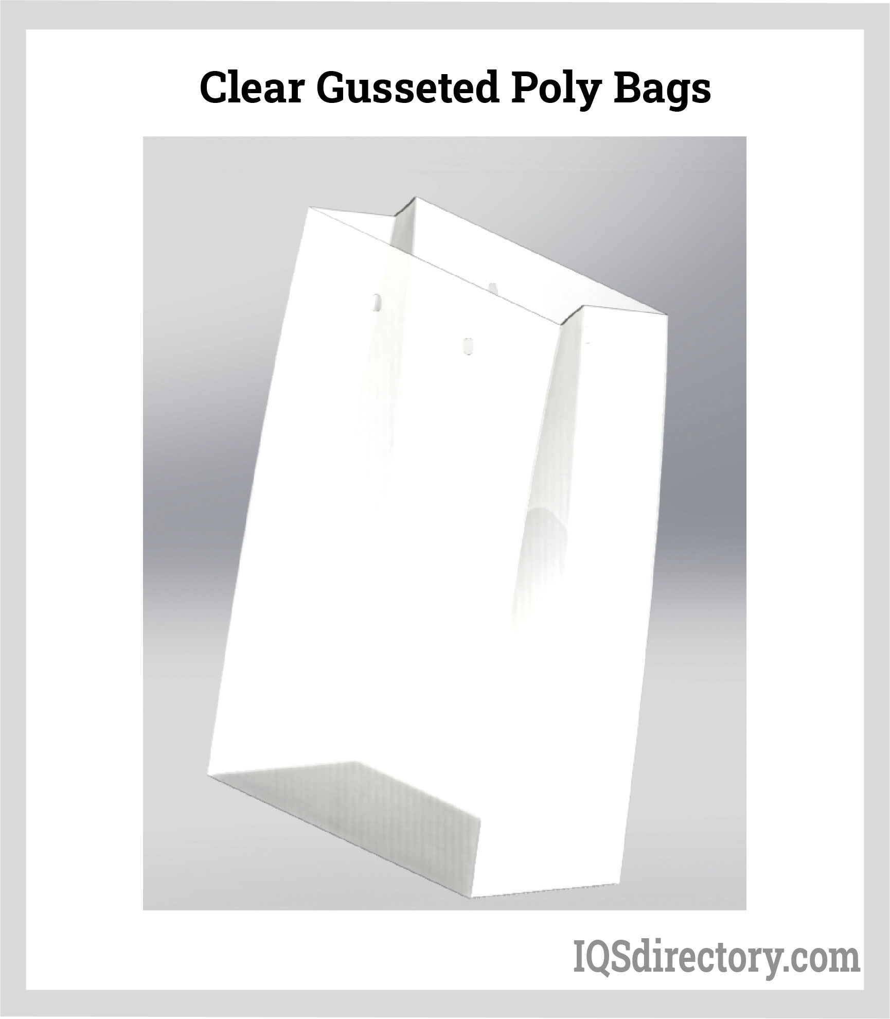 Clear Gusseted Poly Bags